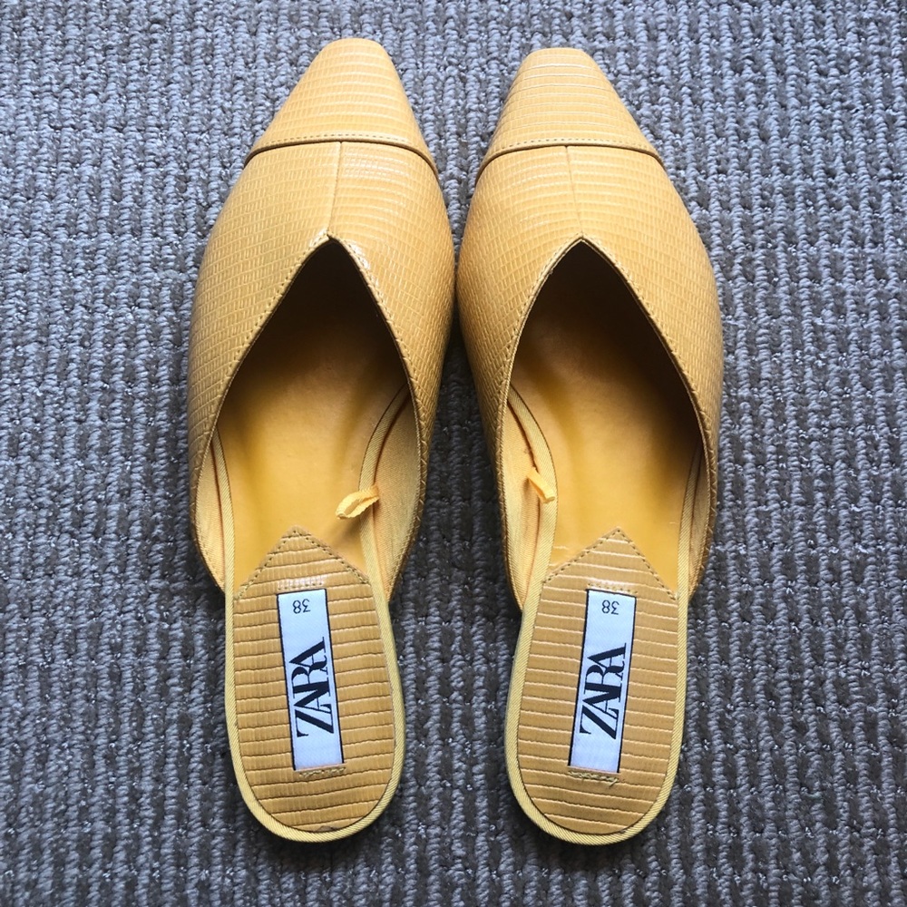 Zara Yellow Flats